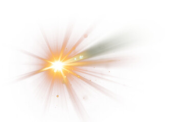 PNG lens flare effect, transparent background AI generated image by rawpixel