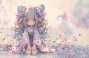 Fototapeta premium 소녀