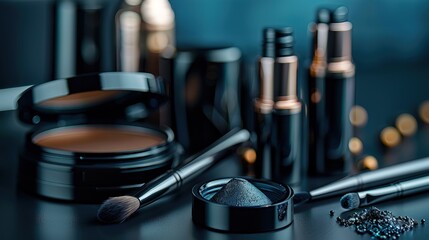 professional make-up products. Beauty industry accessories