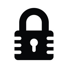 Padlock icon design, vector of security and protection