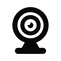 Internet camera, webcam icon design in modern style