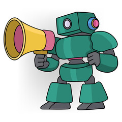 Artificial intelligence cartoon doodles regulate sales and advertising markets