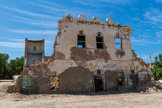 Abandoned Colonial architecture in Berbera, Somaliland, Somalia