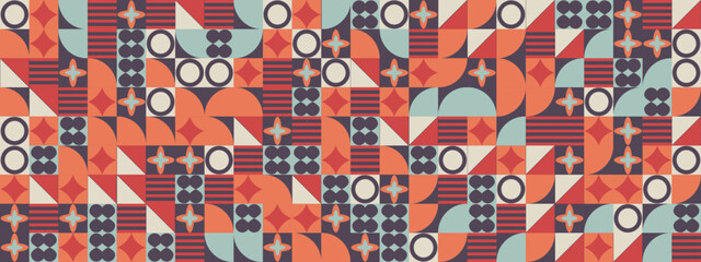 Obraz premium Vector abstract graphic design, Banner pattern background template, Design simple geometric shapes