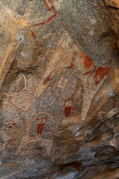 Rock art paintings of Laas Geel, near Hargeisa, Somaliland, Somalia