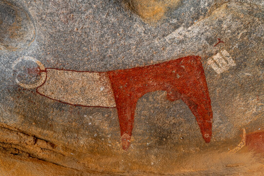 Rock art paintings of Laas Geel, near Hargeisa, Somaliland, Somalia