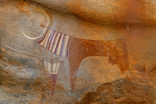 Rock art paintings of Laas Geel, near Hargeisa, Somaliland, Somalia