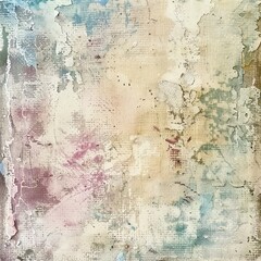Obraz premium Abstract textured painting with muted pastel colors blending harmoniously, creating an artistic and ethereal background pattern.