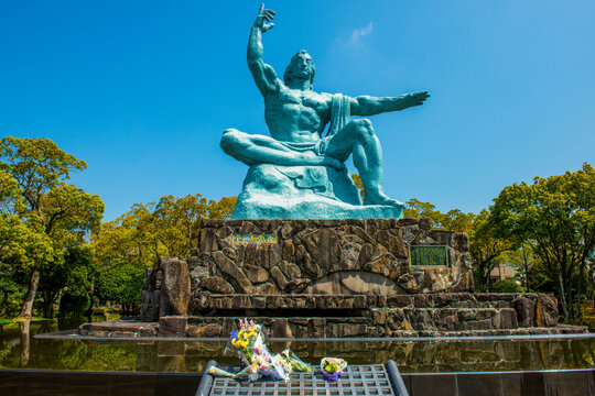 Peace statue in the Peace Park, Nagasaki, Kyushu