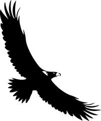 eagle in flight silhouette