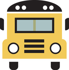 school bus flat icon