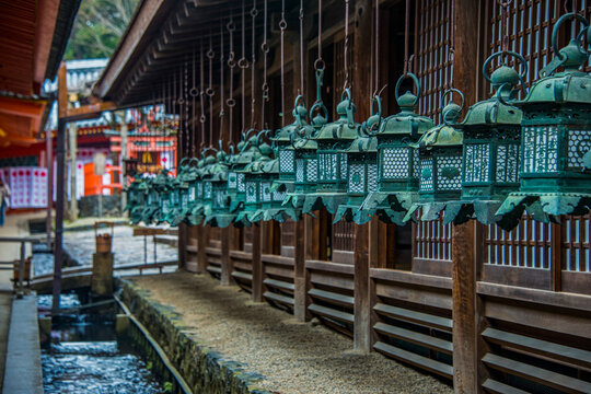 Lots of lights, UNESCO World Heritage Site, Nara, Kansai, Honshu