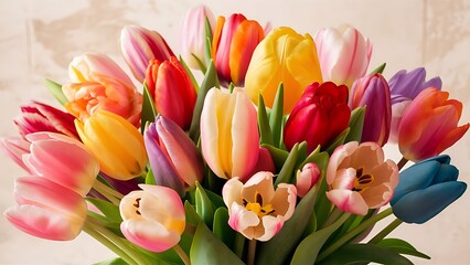 Bunch of tulips