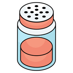 An icon design of salt pot
