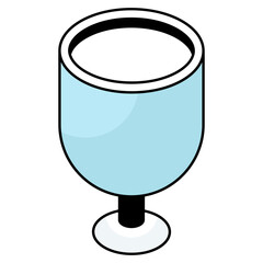 Premium design icon of glass