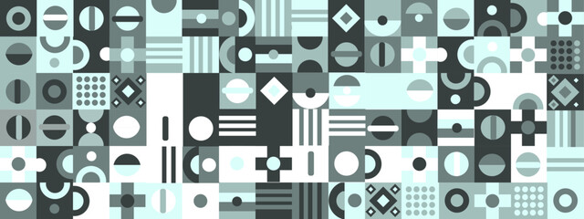 Flat geometric background. Abstract geometric background design with hexagonal shapes