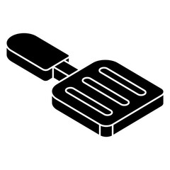 A trendy design icon of spatula
