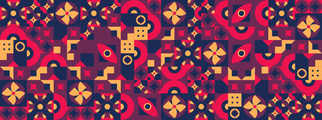 Flat geometric background. Geometric background