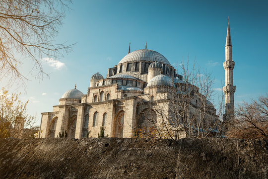 Shehzade Mosque at sunset, Istanbul, Turkey