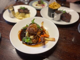 stew with vegetables duck leg