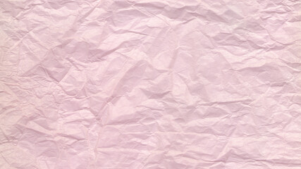 Crumpled pink paper texture. Texture for designers, isolated blank template. Old paper antique wallpaper.