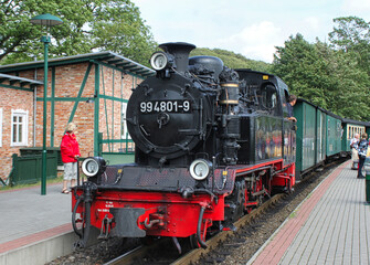 Obraz premium Rügen, Dampflok 