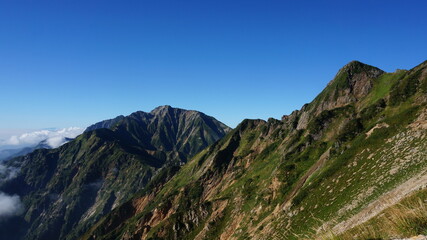 夏の五竜岳