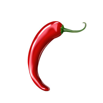 recommend clip art: A red hot chili pepper isolated on a transparent background.
