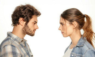 Arguing couple, people, man and woman