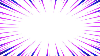 Obraz premium 紫色のグラデーションの集中線の素材
