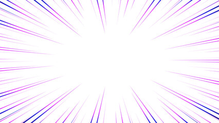 紫色のグラデーションの集中線の素材