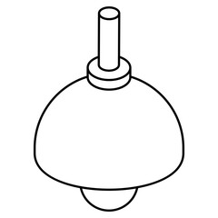 Obraz premium Premium design icon of kitchen light