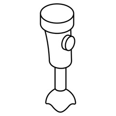 An icon design of hand blender 