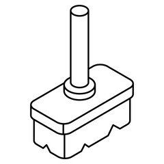 A beautiful design icon of cleaning brush