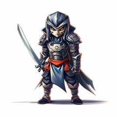 Obraz premium 3D cartoon game all character concept isolated on white
