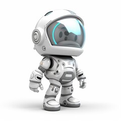 3D cartoon game all character concept isolated on white