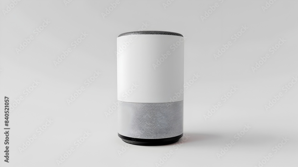 Aufkleber stylish 3d rendering of a smart home assistant device on a white background