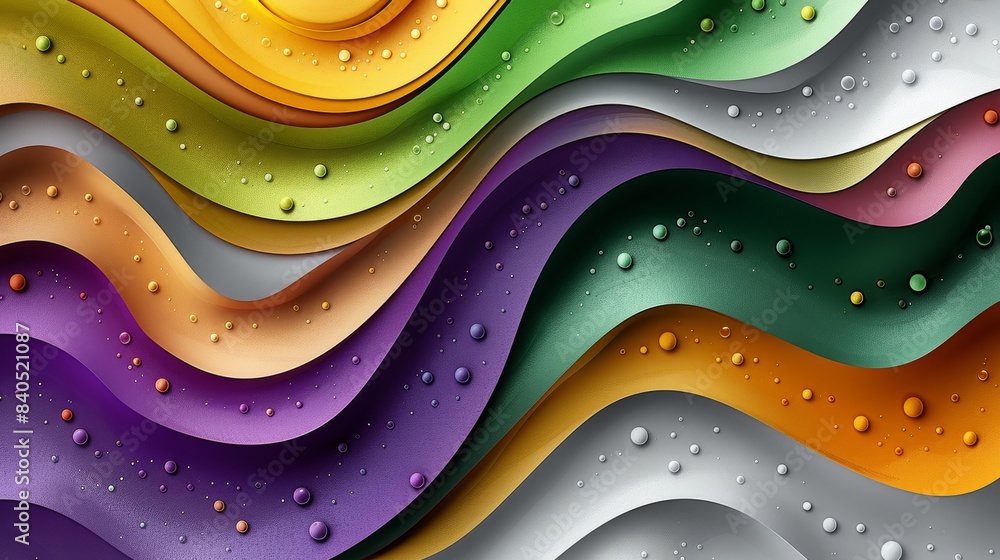 Poster creative abstract wallpaper in 3d render in elegant dynamic and abstract realistic organic waves iso