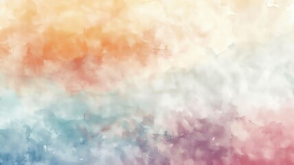 Fototapeta premium An abstract watercolor with a soft blend of pastel shades, creating a dreamy effect