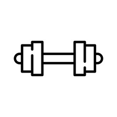 Dumbbell icon. Bodybuilding symbol. Fitness equipment vector illustration.