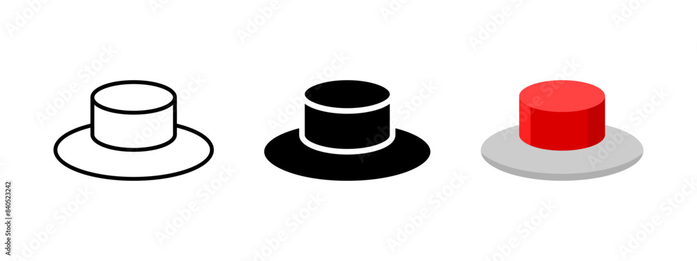 Poster red push button icon. emergency button symbol. 3d circle power off vector illustration.