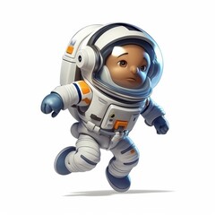 3D cartoon game all character concept isolated on white