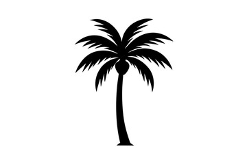 palm tree silhouette vector illustration