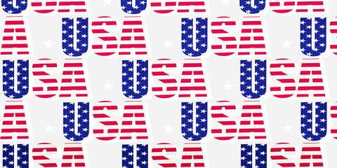 Fourth of july, USA Independence Day greeting card. 3d render.