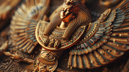 Golden Goddess: Close-Up of an Ancient Isis Amulet