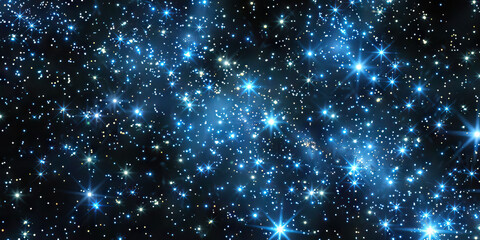 Fototapeta premium Price Drop Galaxy: Abstract galaxy filled with stars representing discounted prices and special deals.