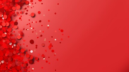 Red shredded paper celebrating holiday poster background