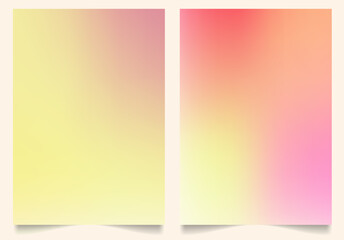 Obraz premium Delicate gradients flow seamlessly across backgrounds, creating a smooth and subtle effect. Perfect for use in brochures, booklets, catalogs, posters, business cards, social media