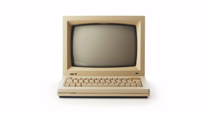 Studio shot of an original Macintosh, also known as the Apple Macintosh, on a white background.