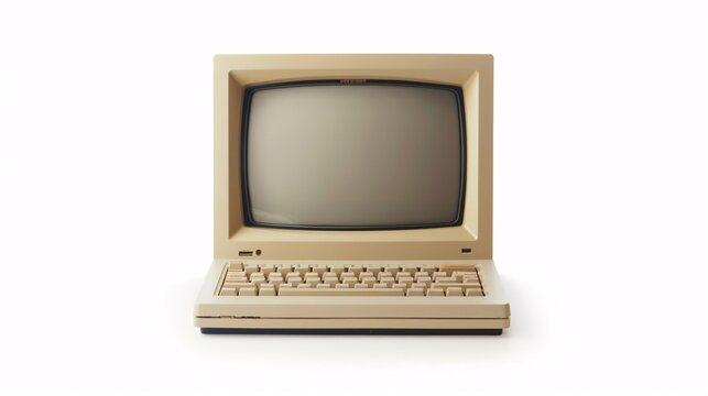 Studio shot of an original Macintosh, also known as the Apple Macintosh, on a white background.